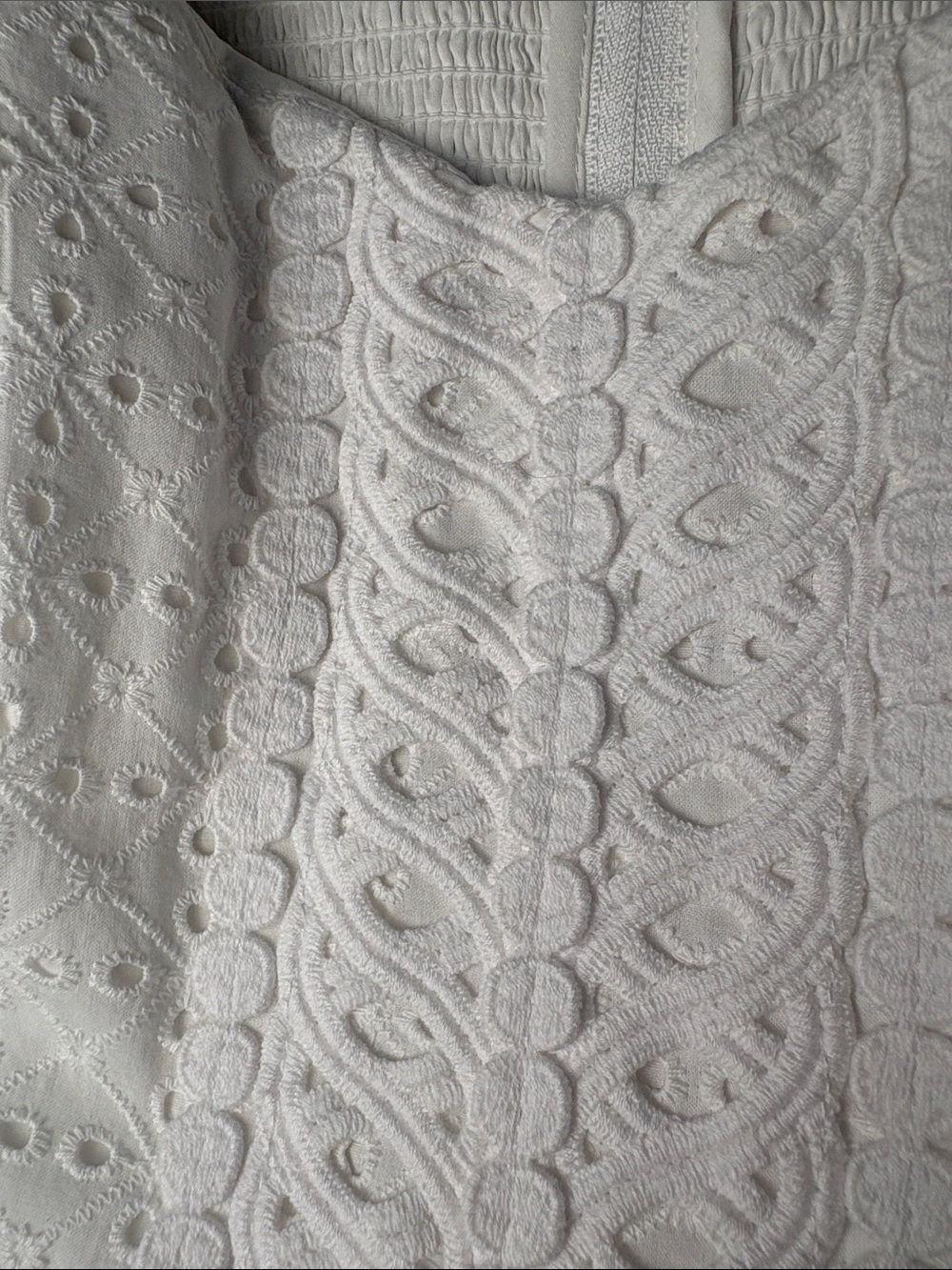 Lilly Pulitzer Daniela Crisp White Eyelet Puff Sleeve Mini Dress EUC Size 8 - Picture 8 of 17